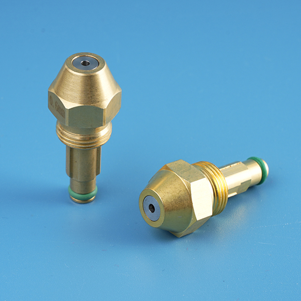 Reel Lubricant - Brass Air Atomizing Fuel Nozzle, Two-Fluid