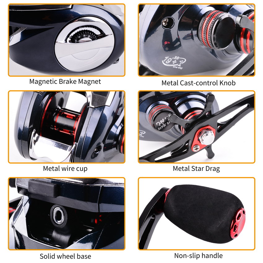 8.0:1 19+1BB Fishing Reel Left - Trolling Reel incelemesi ve fiyatı