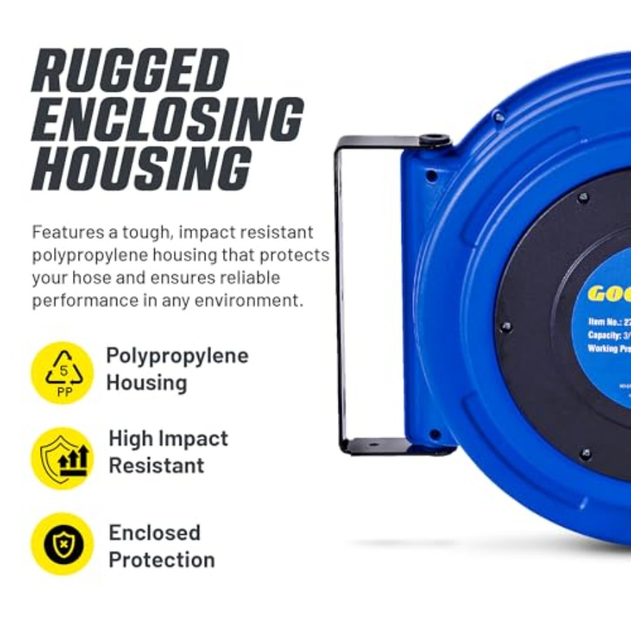Retractable Air Hose Reel 3/8  - Reel Handle incelemesi ve fiyatı