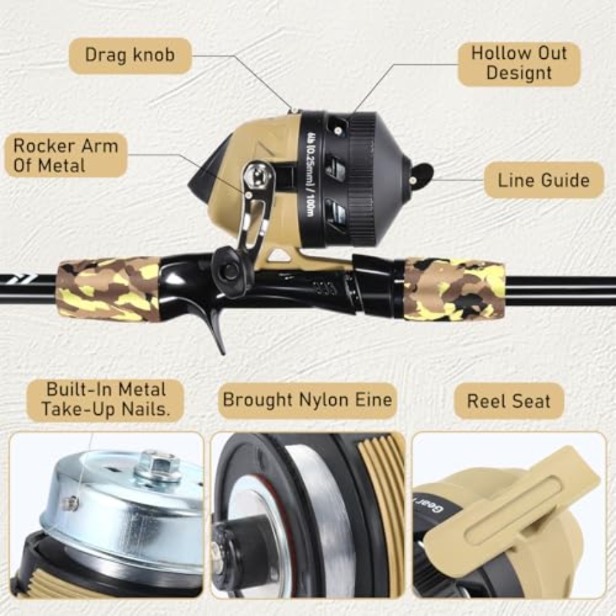 Fishing Rod and Reel Combo, Li - Spincast Reel incelemesi ve fiyatı